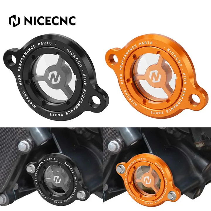 

Engine Transparent Oil Filter Cover Cap For KTM DUKE 125/200/250/390 2016-2023 RC 125/200/390 2017-2023 250 390 Adventure