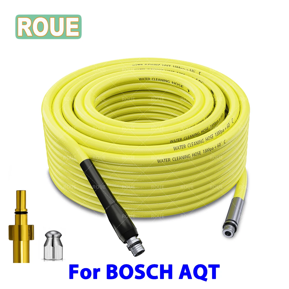 ROUE Sewer Cleaner Hose Sewage Pipe Cleaning For Bosch Black