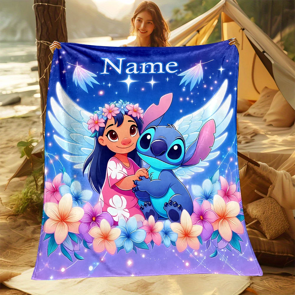 Персонализированное одеяло с индивидуальным именем фланелевое изображением