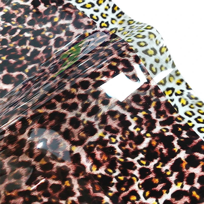 

Transparent PVC Vinyl Fabric DIY Faux Leather Bag Material Leopard Decor Leathercraft Arts Crafts Sewing Home Garden #ovbae