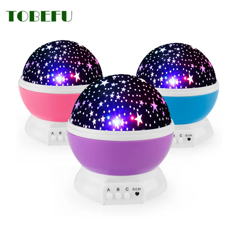 

Novelty Luminous Toys Romantic Starry Sky LED Projector Battery USB Night Light Creative Birthday Toys For Children Kids