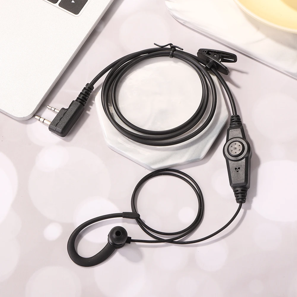 

Handsfree G Shaped Walkie Talkie Headphone with Mic in Ear Hook Clip Earpiece for Baofeng Handheld Walkie Talkie