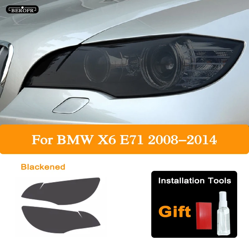 

Для BMW X6 E71 F16 M F86 G06 тонировка для автомобильных фар Черная защитная пленка виниловая защита прозрачная наклейка из ТПУ аксессуары