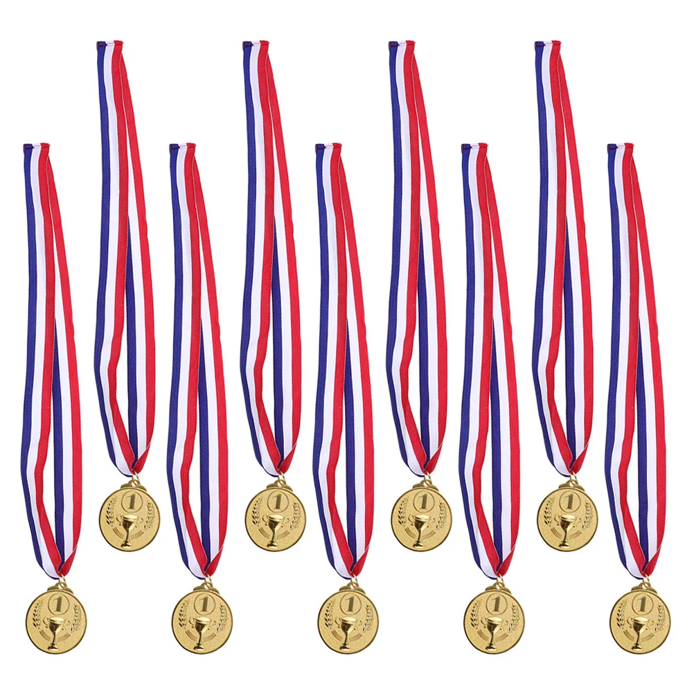 

12pcs Competition Awards Medals Competitions Award Medal Gifts for Sports Competitions Party Favor Golden Soccer Souvenir