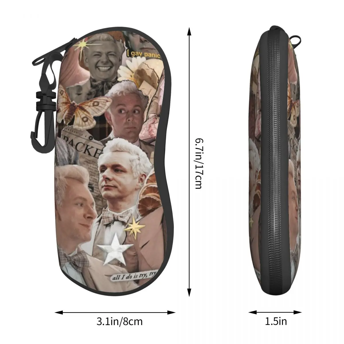 Хорошие оригинальные очки Удобная Полная Aziraphale коробка для чтения Подарочная