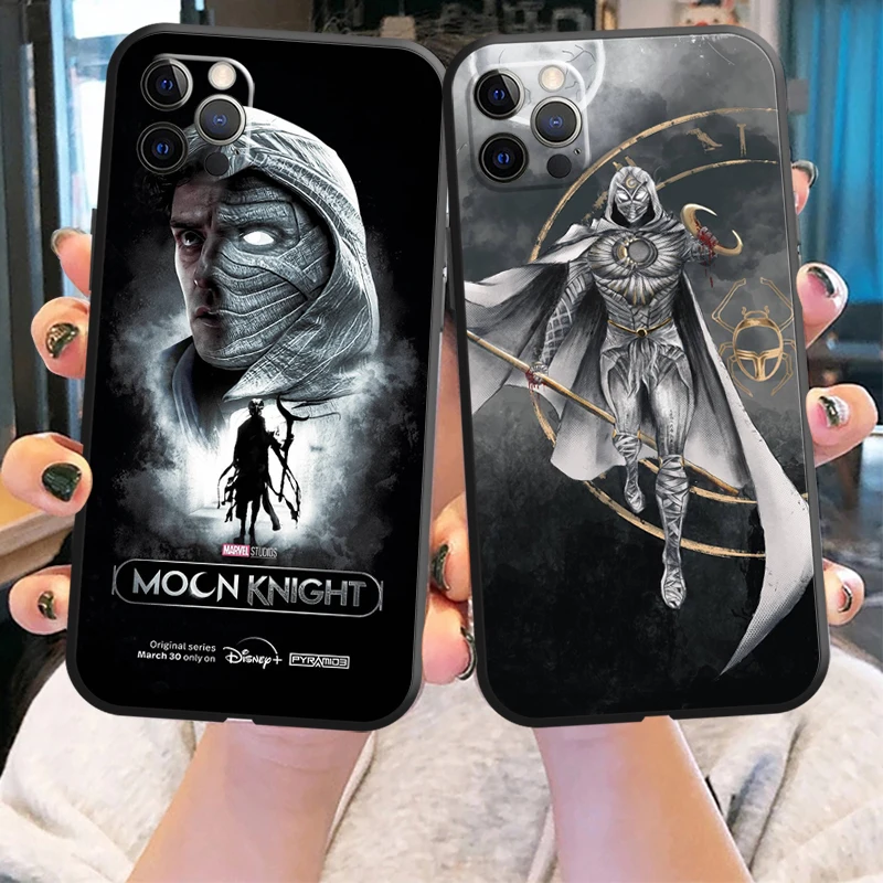 

Marvel Moon Knight Funda Phone Case For iPhone 11 13 12 Pro Max 12 13 Mini X XR XS MAX SE 2020 7 8 6s Plus Celular Back Cover