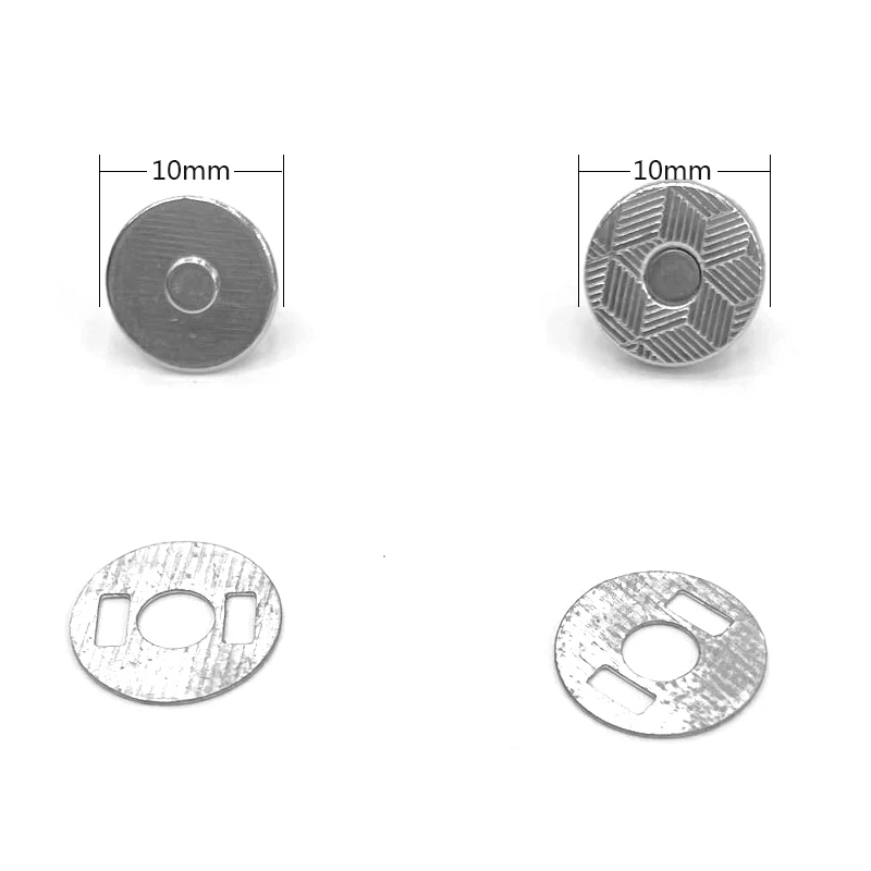 

10 mm Wallet button 10 sets Bags Buttons Metal Snaps Environmental Clasps Thickening Magnetic Automatic Adsorption Buckle