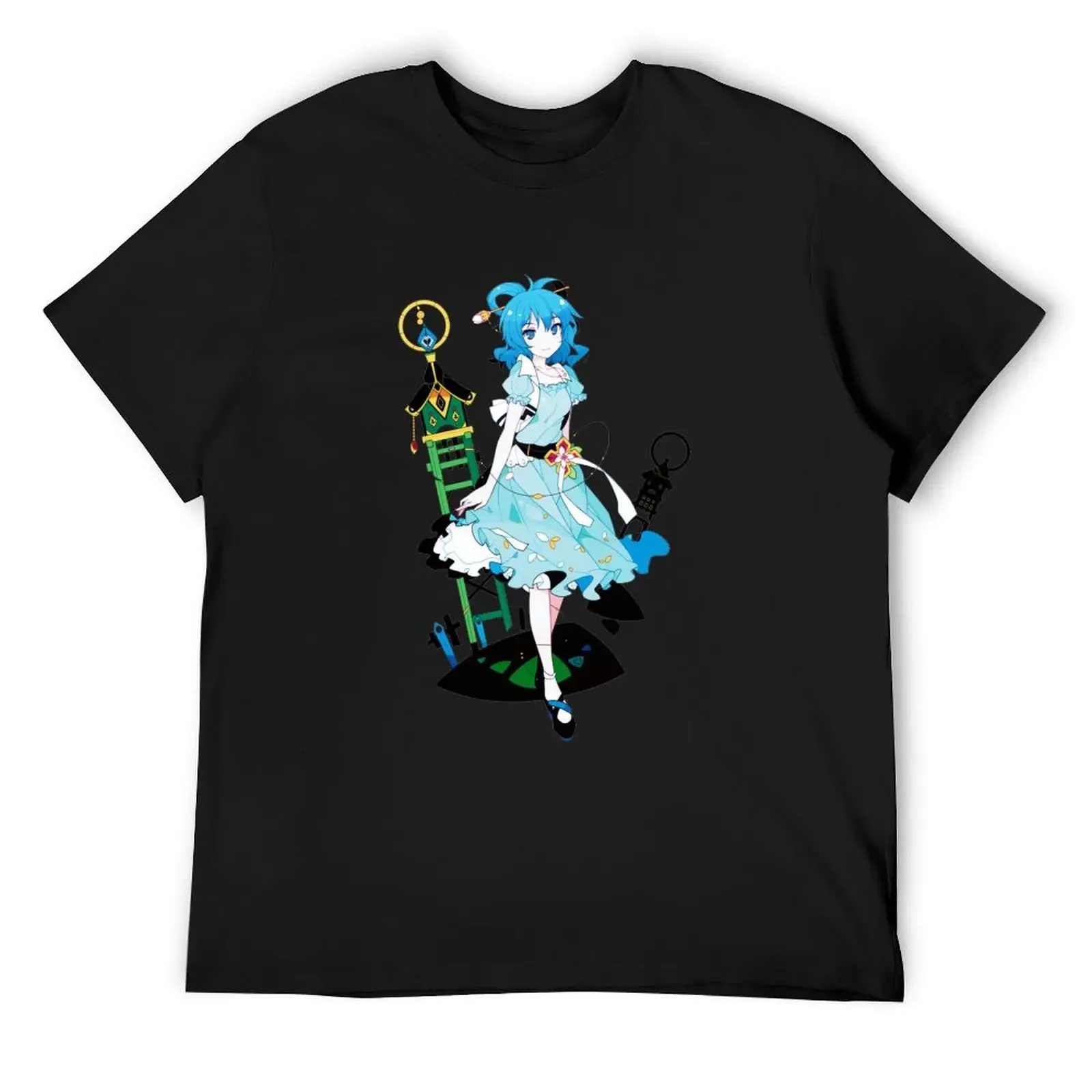 Touhou Project-футболка Seiga Kaku винтажные футболки с рисунком рэпера мужские большие и