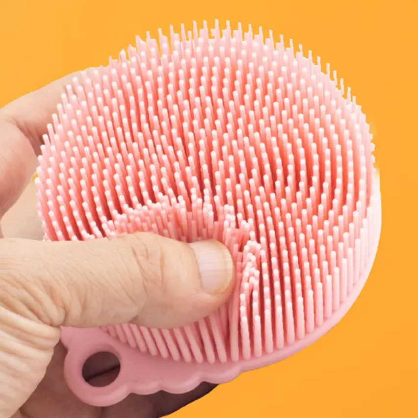 

Двухсторонняя щетка для шампуня, отшелушивающая щетка для душа, Массажная щетка для влажного и сухого шампуня, расческа для массажа, снятие зуда, инструмент для ванной