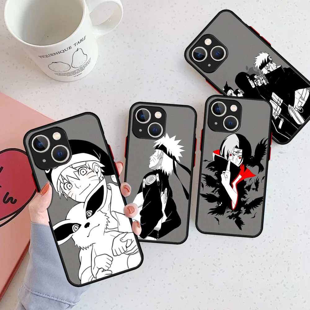 

Naruto Anime Uchiha Itachi Matte Case For Apple iPhone 13 Pro 11 12 7 XR X XS Max 8 6 6s Plus SE 2022 Soft Phone Cover