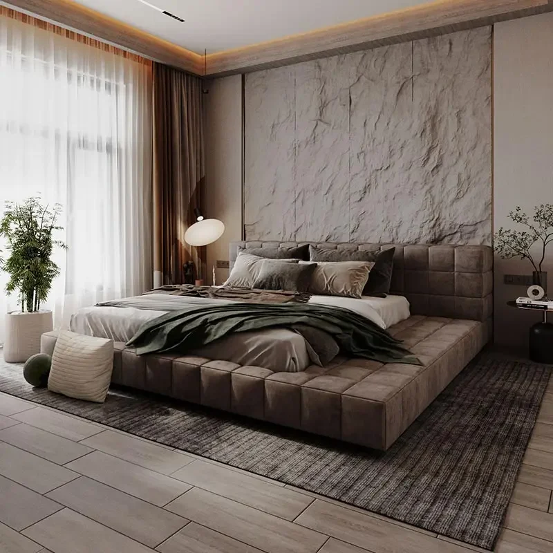 Фото @9Minimalist Create Twin Bed Modern Apartment Lazy Wedding Tatami Luxury Bed Ltalian Style Quality High End Cama Casal Muebles №3