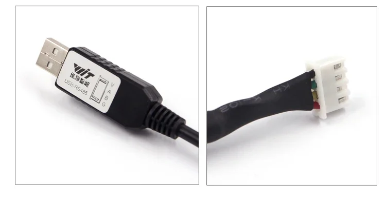 Фото Серийный кабель WitMotion, интерфейс TTL/RS232/RS485 (опционально), длина 1 метр, последовательный конвертер для серии датчиков WitMotion UART. №3