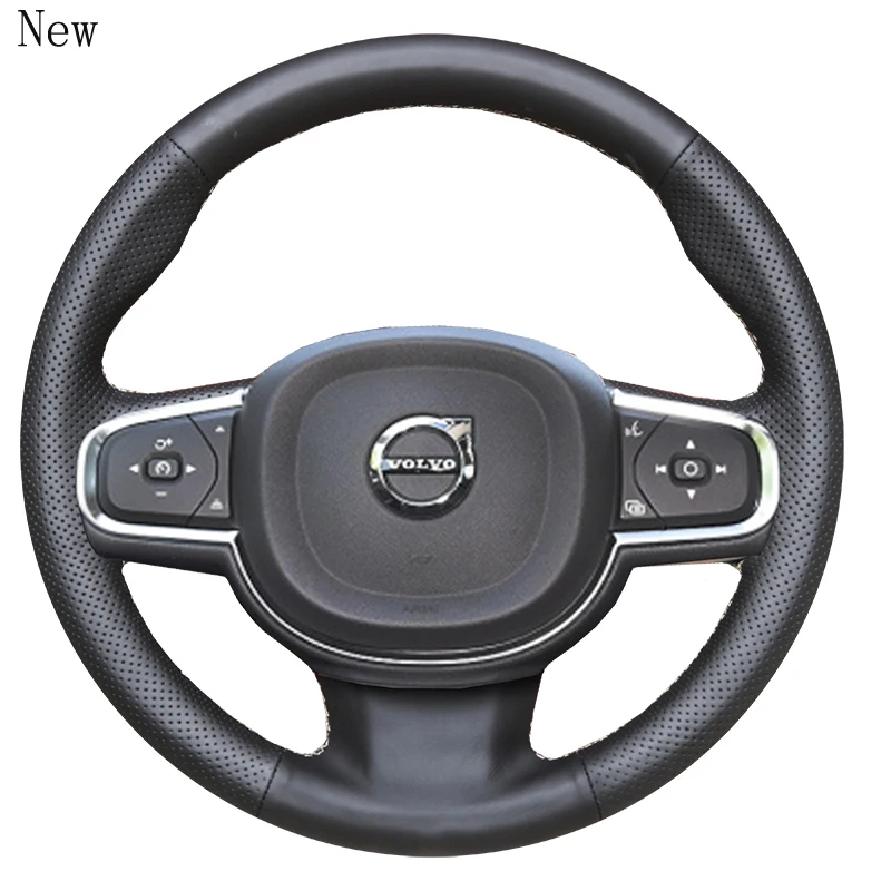 

DIY Hand-Stitched Leather Car Steering Wheel Cover Set for Volvo V40 XC60 S60l V60 S80L Car Accessories