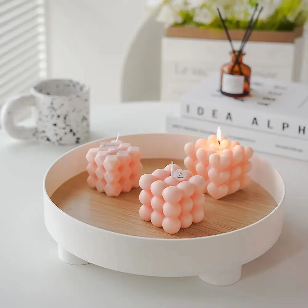 Датские пастельные искусственные розовые ароматические свечи подарок для