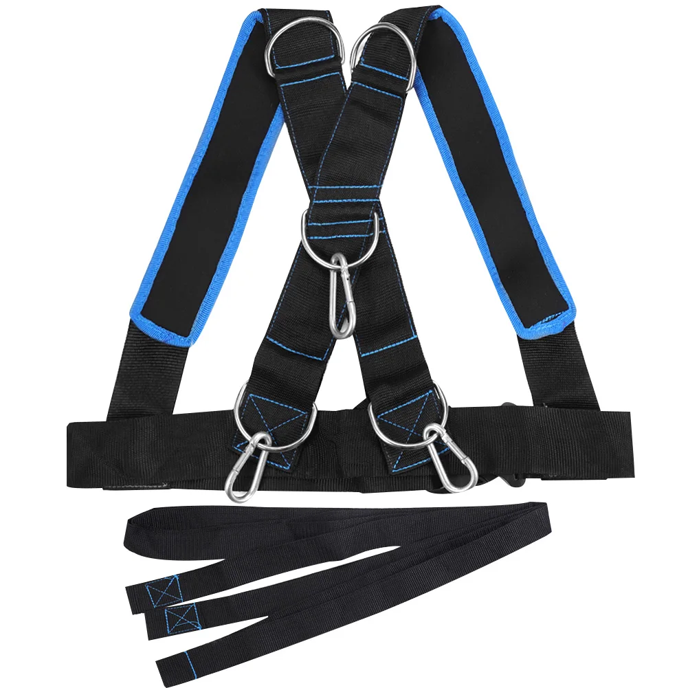 

Power Belt Universal Sled Shoulder Harness Body Building Speed Resistance Training Equipment Pulling Indoor Outdoor Team Sports