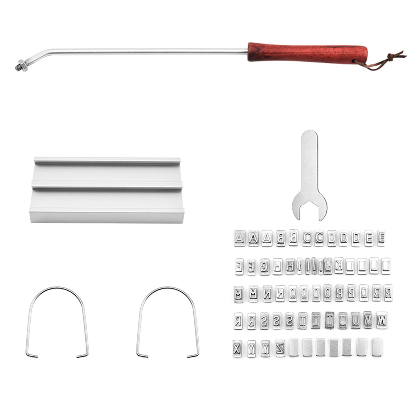 

Home Kitchen Steaks Burgers Outdoor Camping Meat With 56 Interchangeable Letters Barbecue Grill Branding Iron Picnic Long Handle