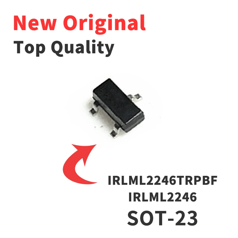 

20 шт. IRLML2246TRPBF SOT-23 P-channel -20V/-2.6A SMD MOSFET Chip IC совершенно новый оригинальный