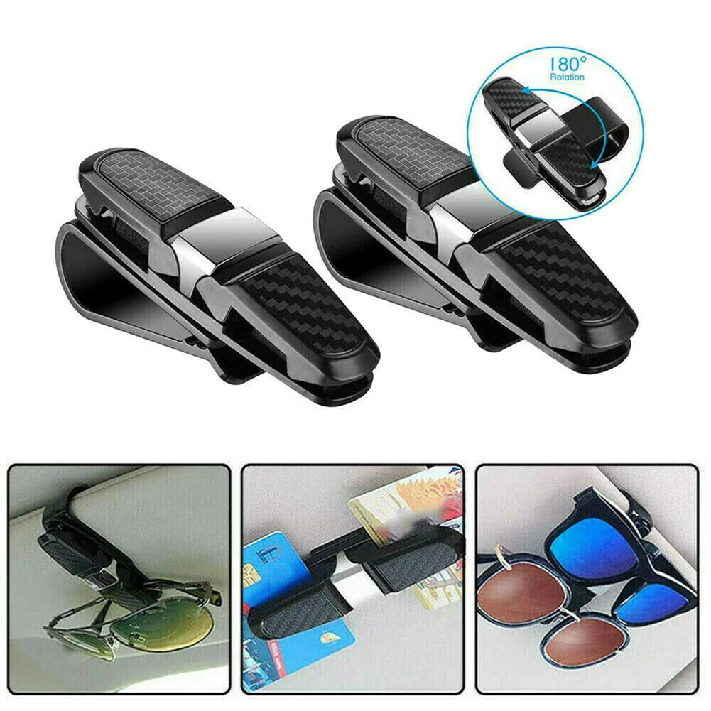 

Brand New Glasses Frame Car 10 X 3.5 X 4.2cm 2pcs ABS Black Carbon Fiber