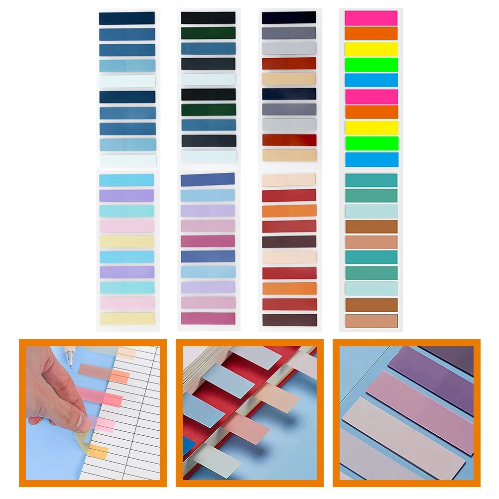 

Transparent School Flags Compact Self-adhesive Book Tabs Supplies Reading Convenient Page Markers