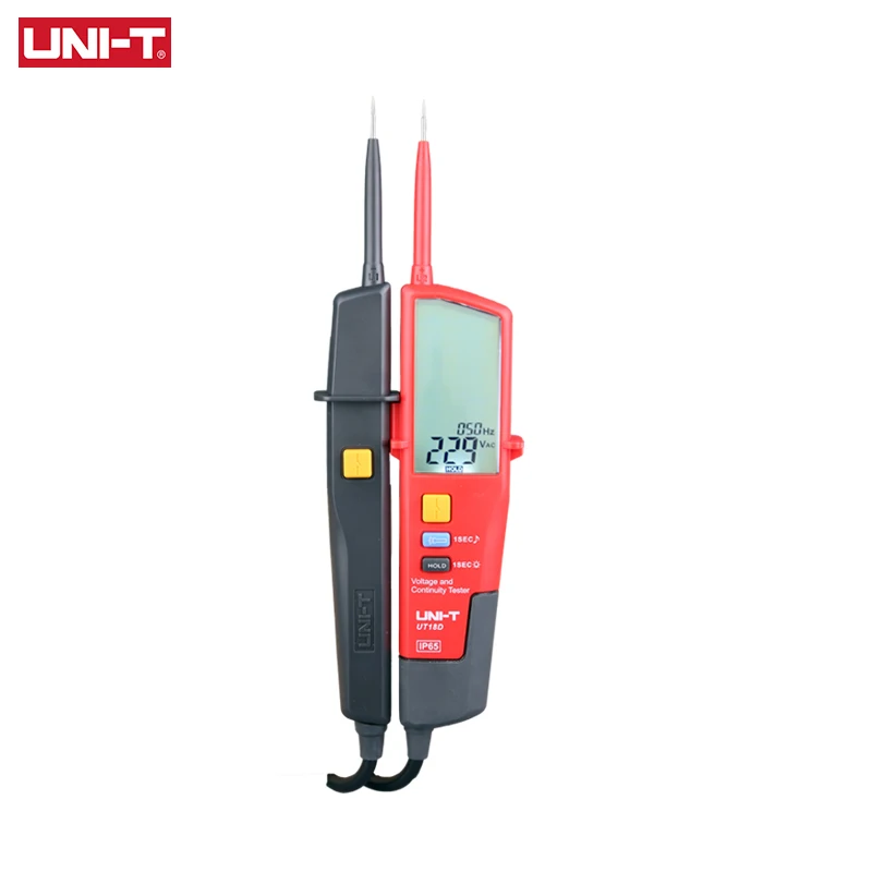 

UNI-T Voltage and Continuity Testers UT18C UT18D Digital Voltmeter 690V AC DC Voltage Tester IP65 3 Phase Rotation RCD Test