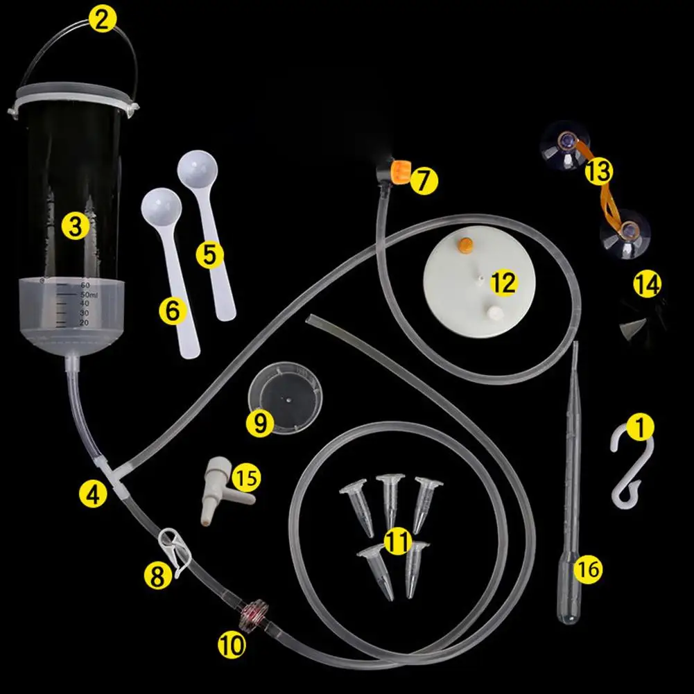 Инкубатор солёного креветочного яйца Artemia: профессиональный, эффективный, простой в использовании, комплект для высиживания ведра с инструментами.