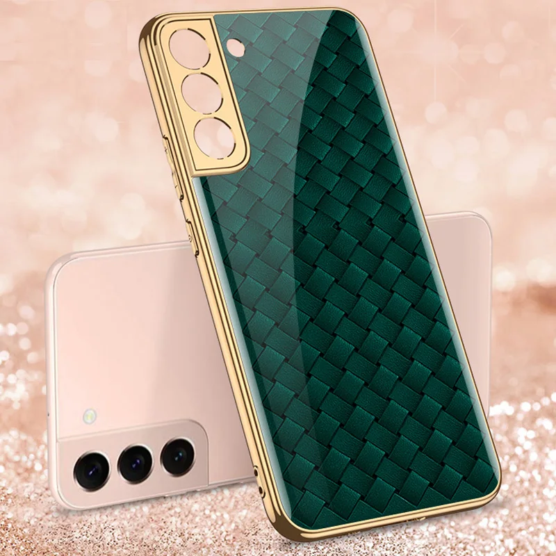 GKK Плетеный чехол с плетением для Samsung Galaxy S22 Ultra Многоцветный чехол плюс на.