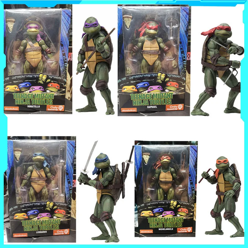 

Фигурка Черепашки Ниндзя NECA 1990, 7 дюймов, аниме фильм, ограниченная серия, экшн-фигурка, модель детской коллекции, украшение на день рождения G