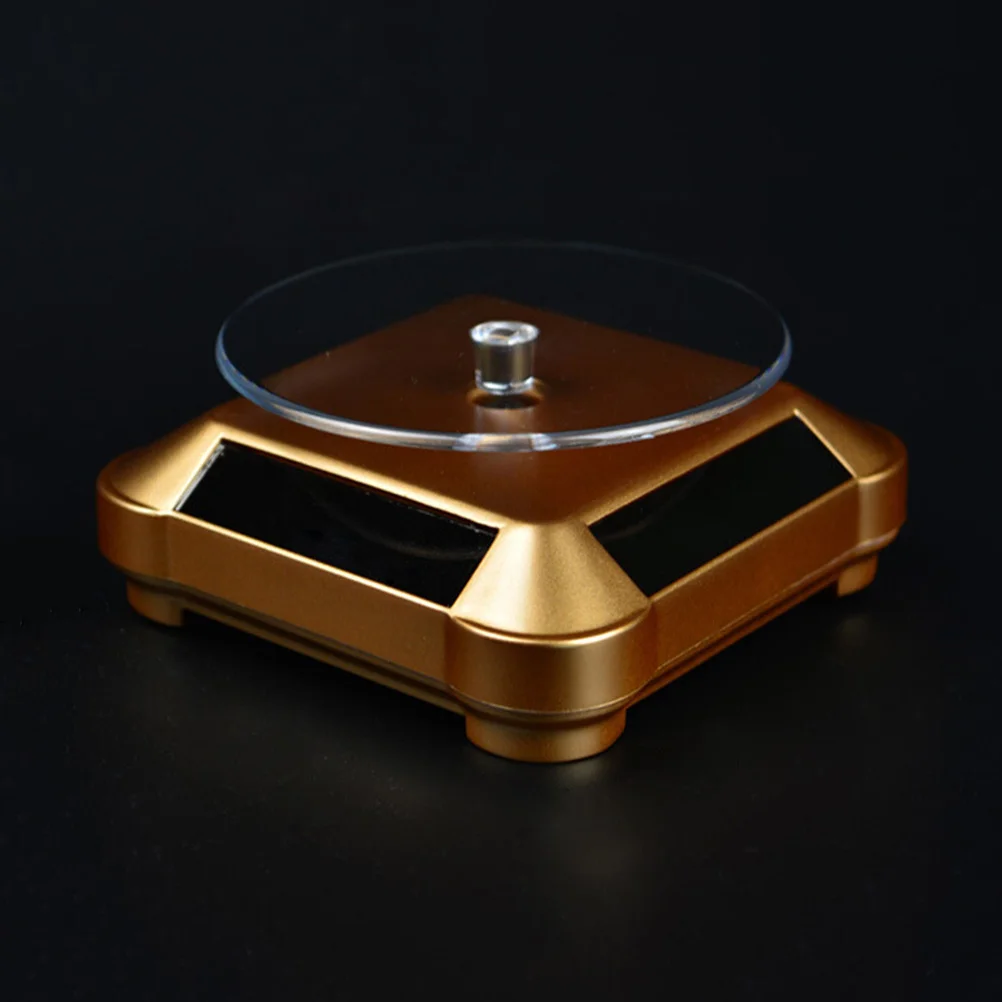 

Display Stand Rotating Turntable Jewelry Solar Electric Forenergy Organizer Table Powered Watchescase Plate Revolving Base Tree