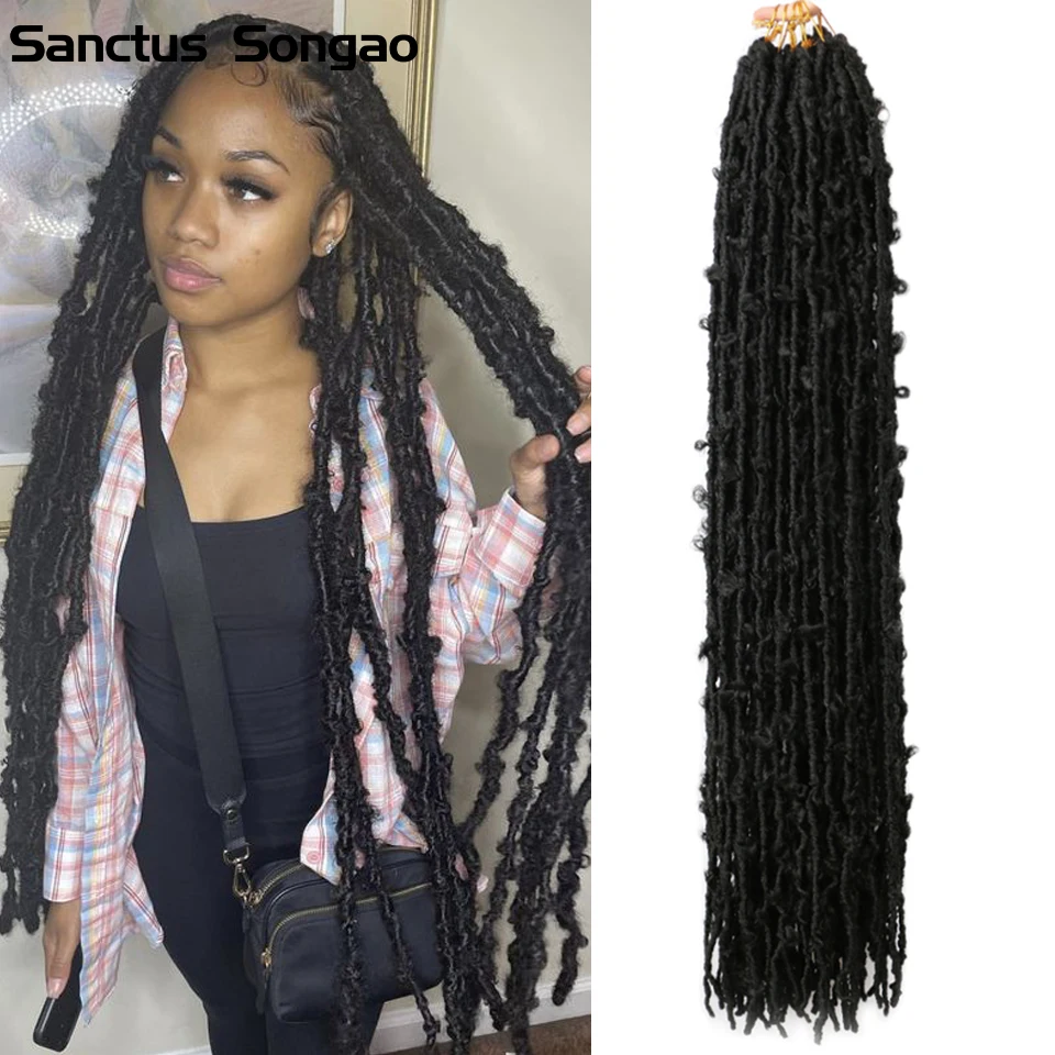 

Бабочки Locs вязанные крючком волосы 18 24 36 дюймов состаренные искусственные волосы для наращивания Burrtefly замки крючком волосы