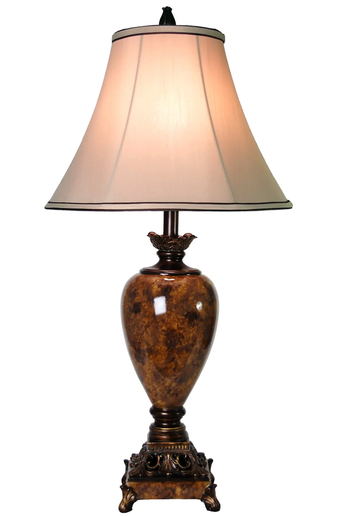 

Trieste Table Lamp - Marble Finish - Taupe Fabric Shade