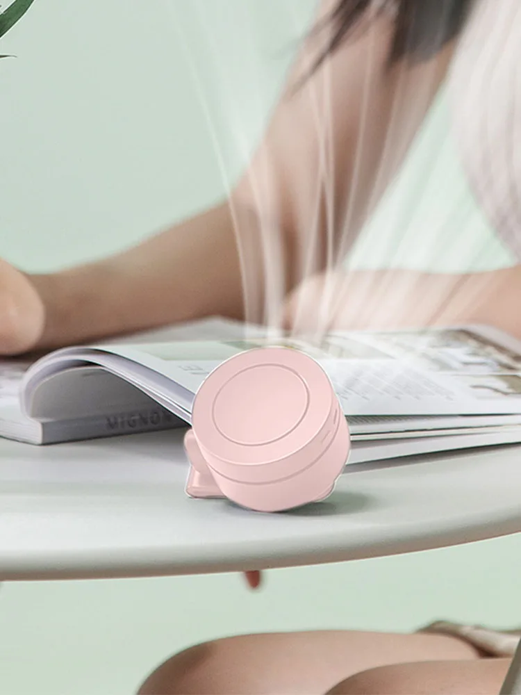 

Беслопастной перезаряжаемый мини-вентилятор на клипсе, ручной автомобильный вентилятор без использования рук для коляски, дома и офиса