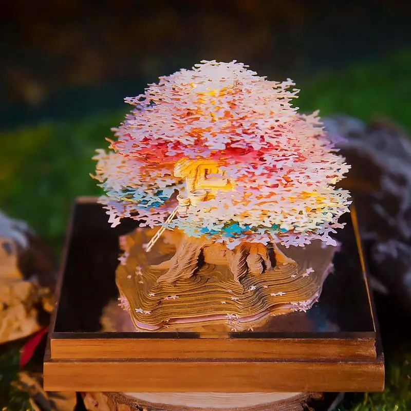 3D Художественный Календарь 2025 Резьба по бумаге календарь Блокнот для заметок