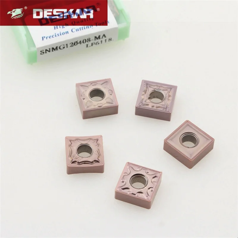 

Deskar Original Snmg120404 Snmg120408 Snmg120412 Ma мм Hs Ms Lf6118 Токарный станок с ЧПУ Токарные твердосплавные инструменты Режущие внешние цилиндрические вставки с ЧПУ для нержавеющей стали