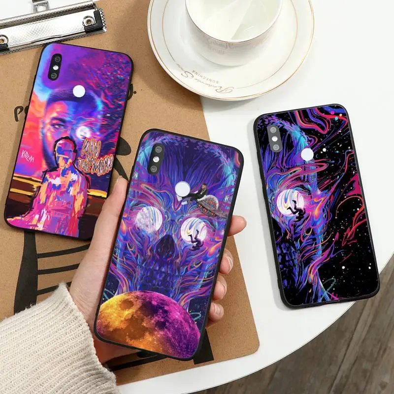 

Rapper Kid Cudi Man On The Moon Phone Case For Xiaomi Redmi note 7 8 9 11 t s 10 A pro lite funda shell coque cover