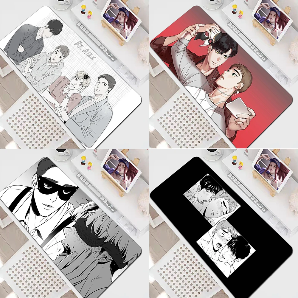 

Bj Alex Mouse Pad Pad Xxl Anime Mouse Cute Carpet Game Kawaii Pad Desktop Computer Hot Big Keyboard Gamer Girl Pad Accessories