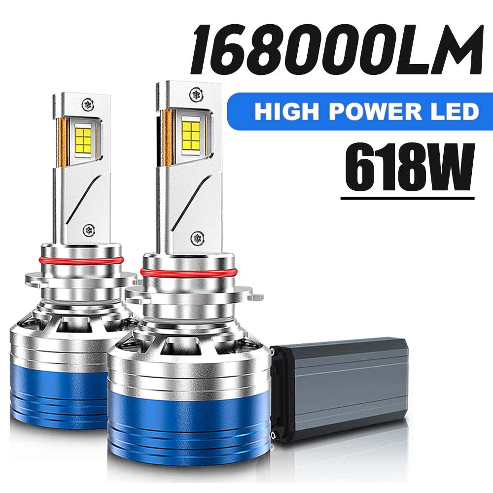 

2 шт., автомобильные фары 618 Вт, 7585 лм, H7, H4, H11