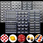 Форма для выпечки из поликарбоната, 24 полукруглых прозрачных твердых форма для шоколада Сделай Сам помадки