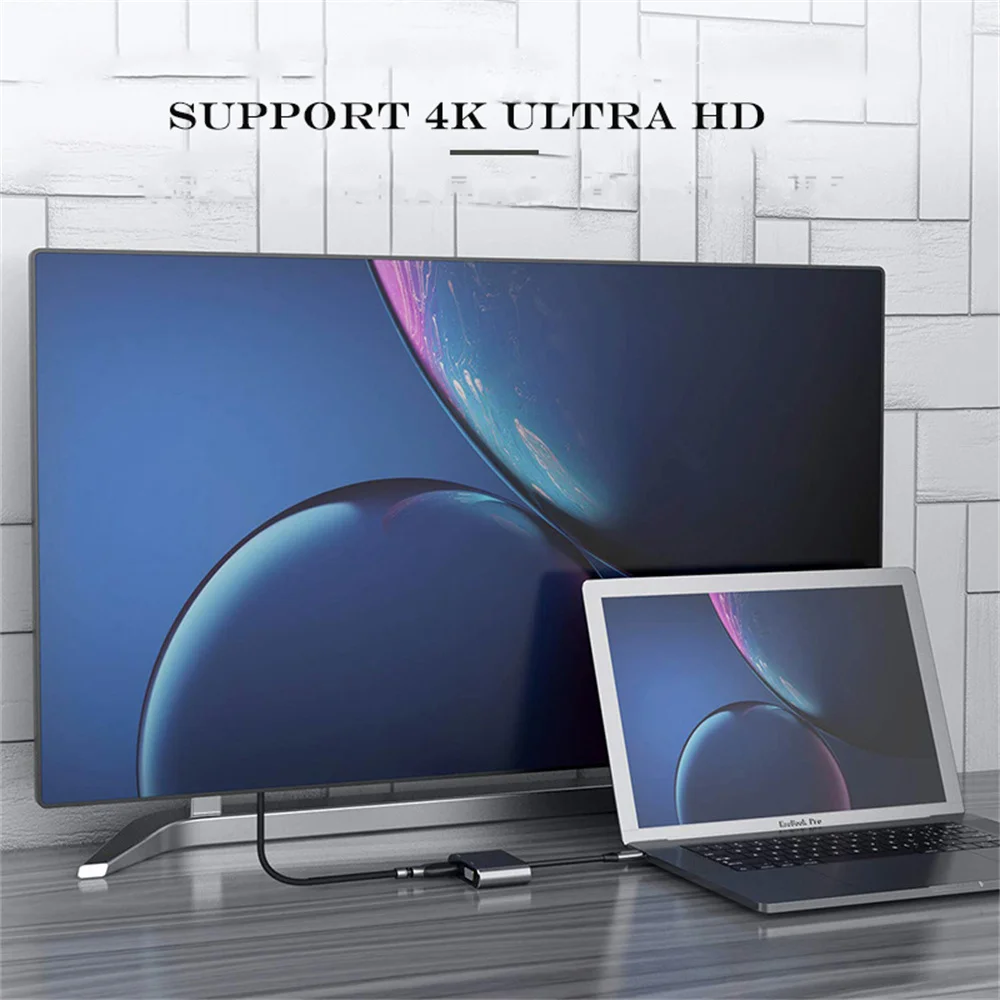 Адаптер-Док-станция для Macbook Samsung S20 Dex Huawei Xiaomi