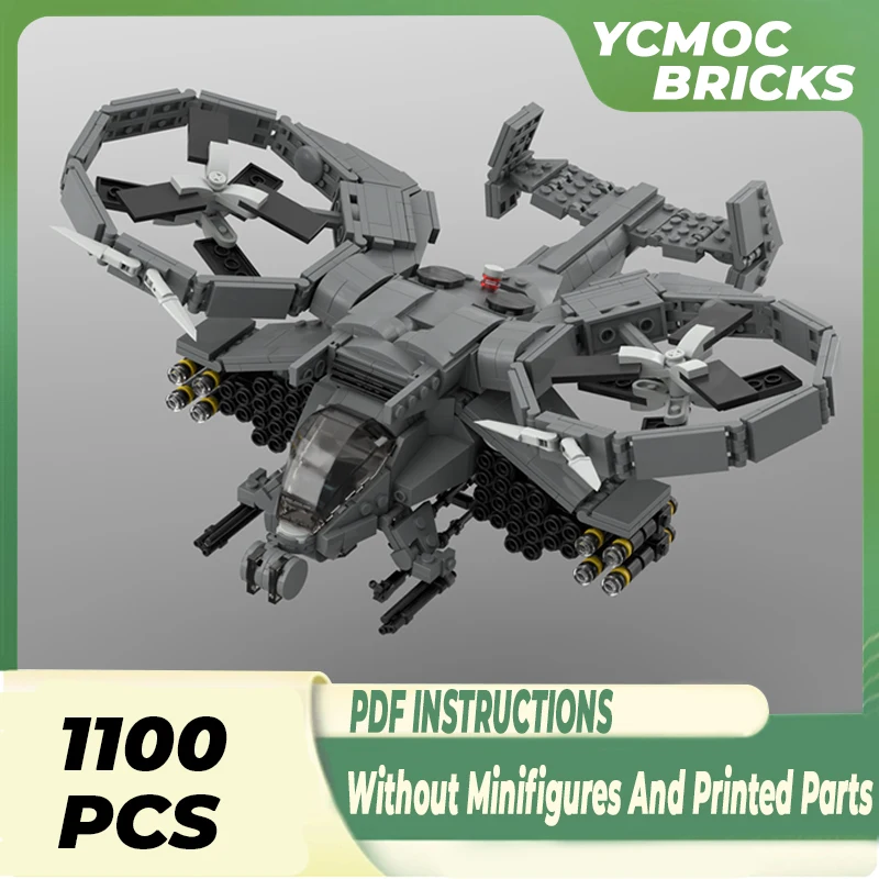 

Moc Building Blocks Military Model Suspended Scorpion Fighter Technical Bricks DIY Assembly Famous Toys For Childr Holiday Gifts