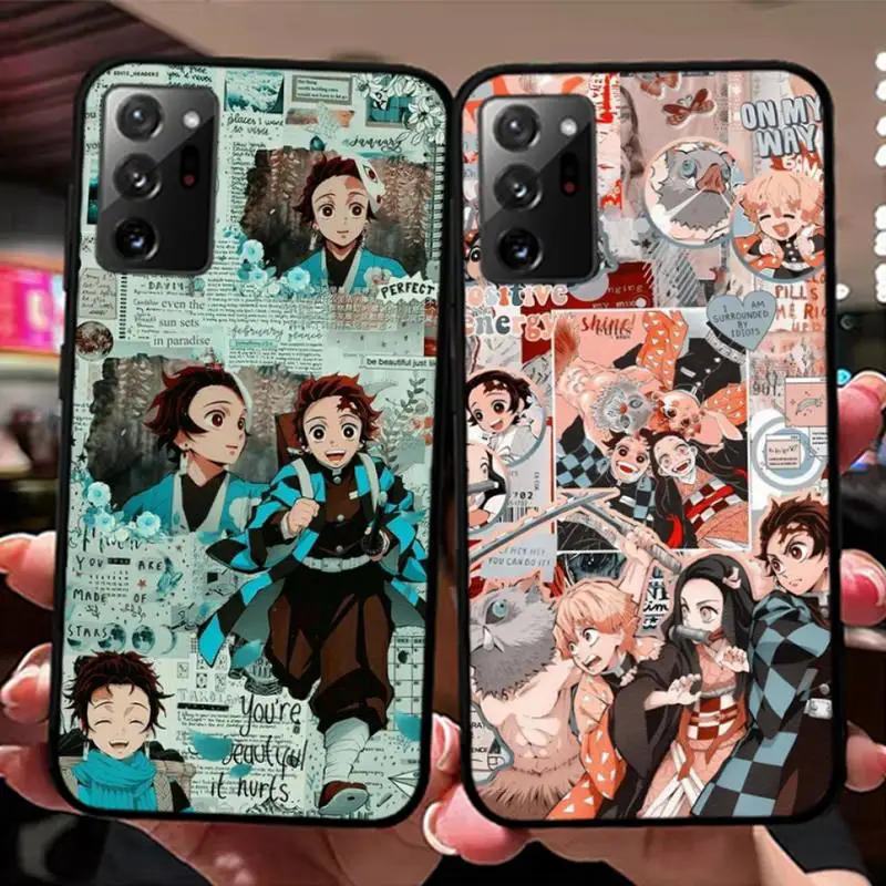 

Kimetsu No Yaiba Demon Slayer Anime Phone Case For Samsung Note 8 9 10 20 pro plus lite M 10 11 20 30 21 31 51 A 21 22 42 02 03