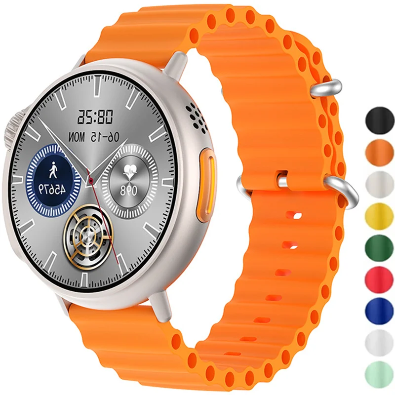 

22mm 20mm Strap For Samsung Galaxy Watch 4 classic 5 Pro 3/active 2/Gear S3 Silicone Ocean Bracelet Huawei watch GT 2 3 pro band