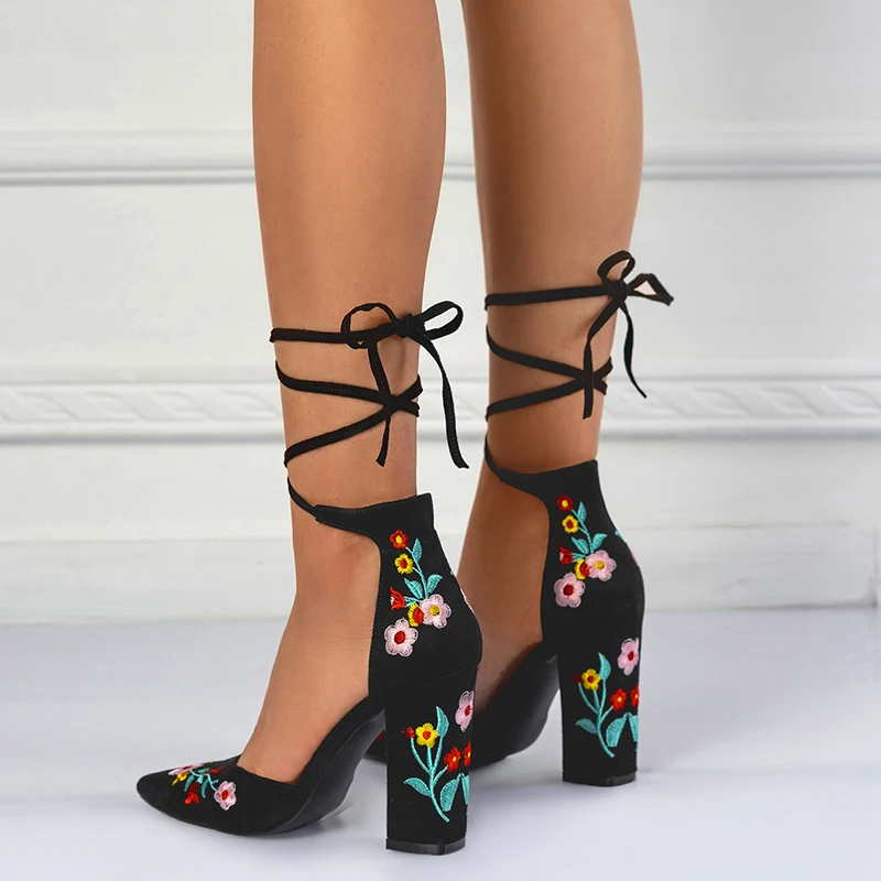 

Женские босоножки со шнуровкой, элегантные туфли-лодочки на очень высоком каблуке 12 см, лето 2022