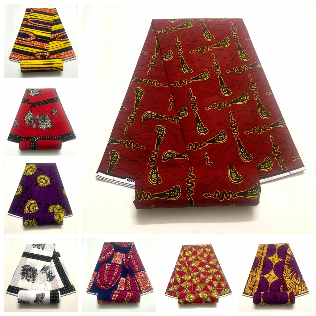 

Newest veritable wax guaranteed real wax high quality pagne wax 6yard soft african ankara sewing fabric for wedding dress hot