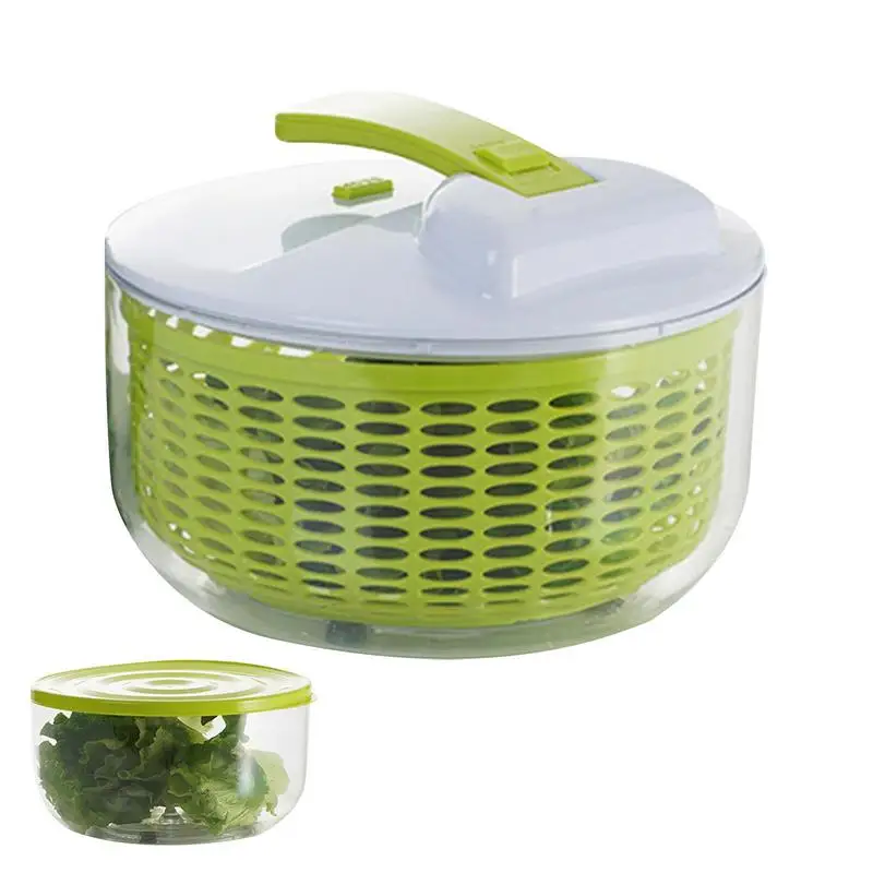 

Salad Spinner Vegetables Dryer Drainer For Washing Drying Leafy Vegetables Fruits Dehydrator Basket Strainer Kitchen Accessories