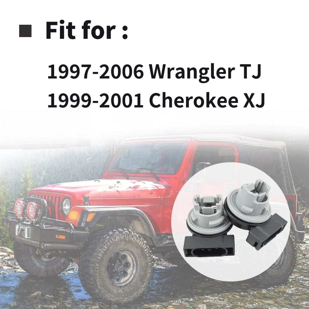 Фото Разъем переднего стояночного фонаря для Jeep Cherokee TJ Wrangler 1997-2006 годов Dodge Ram Grand Caravan Durango Dakota 68060366AA 4399900 №3
