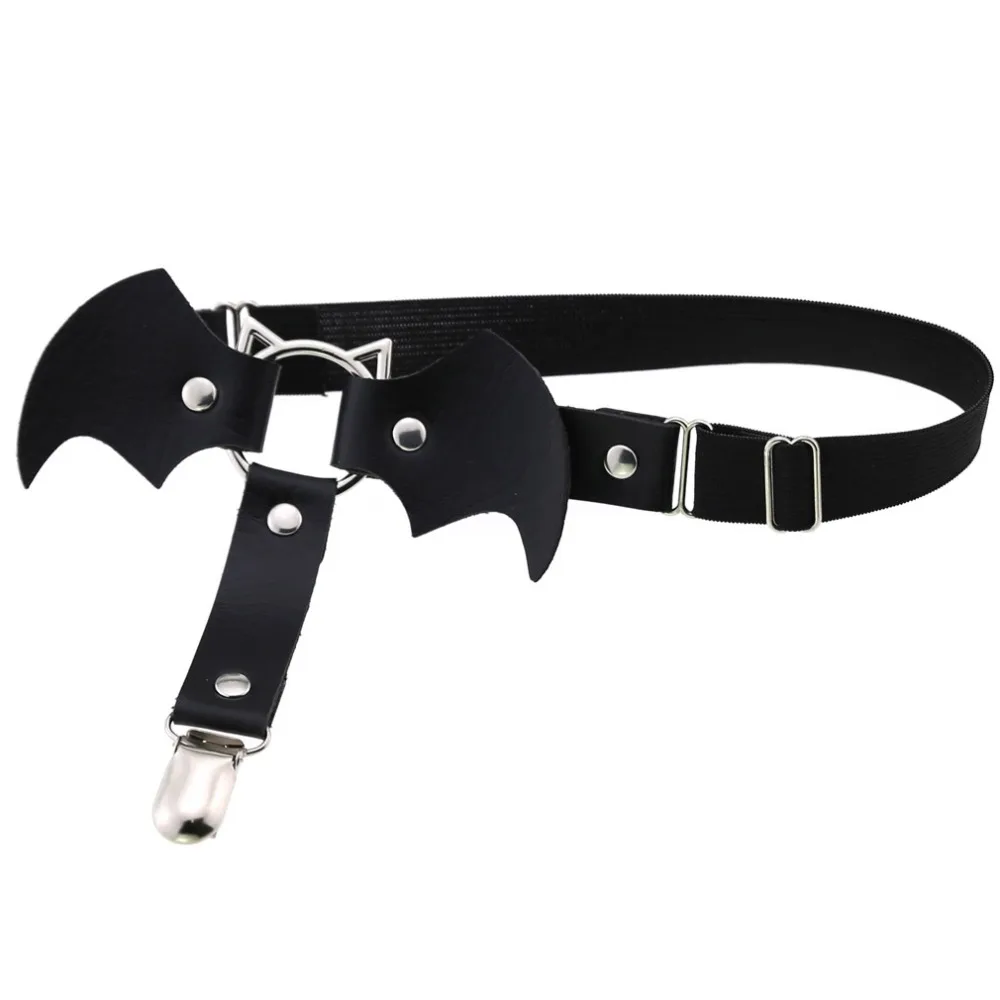 

Accessory Stockings Belt Women Suspenders Sexy Leg Belt Body Jewelry Metal Buckles Suspenders Elastic Bat Garter