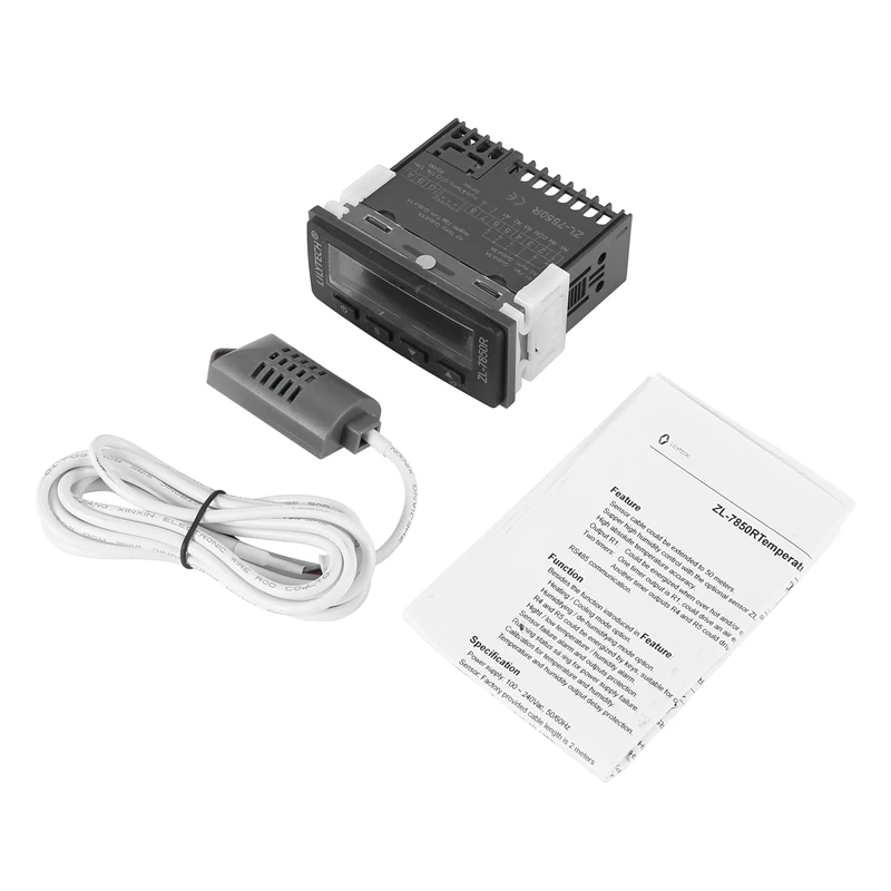 

LILYTECH ZL-7850R RS485 Super Long Sensor Cable, High Humidity And Temperature Controller, Incubator Controller, With ZL-SHR05P