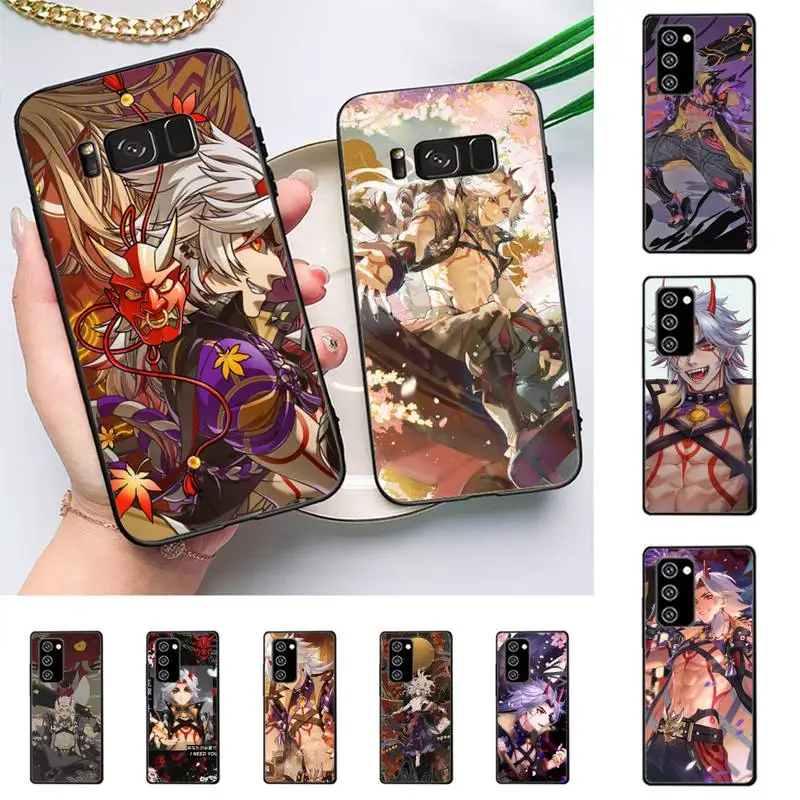 

Atataki Arataki Itto Genshin Impact Phone Case For Samsung Galaxy Note 10Pro 20ultra cover for note 20 note10lite M30S