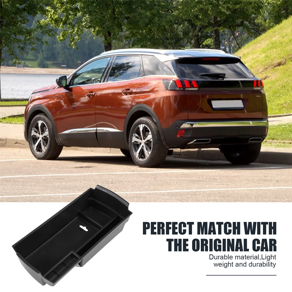 Ящик для хранения в подлокотнике Peugeot 3008 3008GT 5008 2017-2020 органайзер на центральной