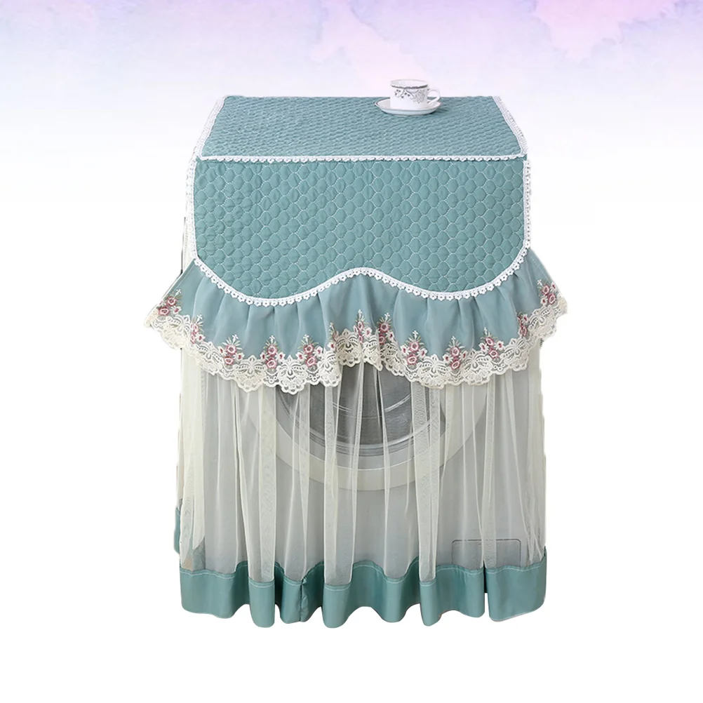 

Cover Washer Washing Machine Dryer Covers Floral Lace Sunproof Mesh Decorative Decoration Home Anti Fridge Cloth Waterproof